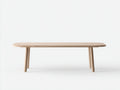 Banc 180×38×45 cm - bois naturel clair avec assise fine - design épuré pour salle à manger