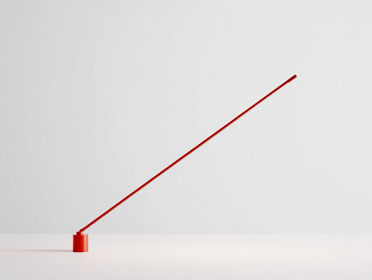 Lampe De Bureau rouge métal 65×18×58 cm design articulé minimaliste pour Chambre À Coucher