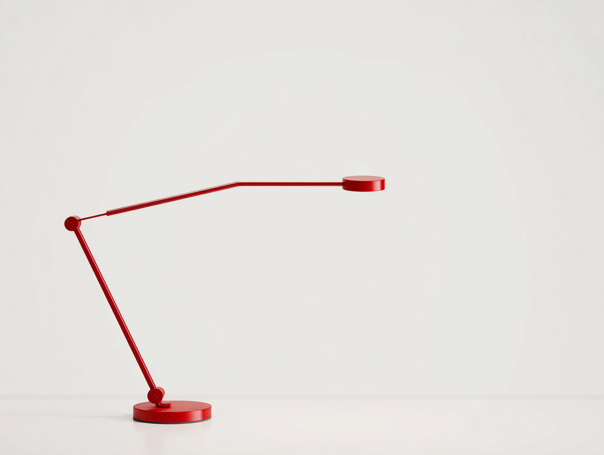 Lampe De Bureau rouge métal 70×20×60 cm style contemporain articulé éclairage directionnel pour Chambre À Coucher